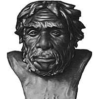 Бюст неандертальца 