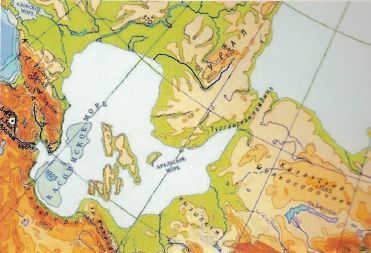 «Каспийский архипелаг». Так могла выглядеть карта прикаспийских территорий, когда уровень моря был выше. 